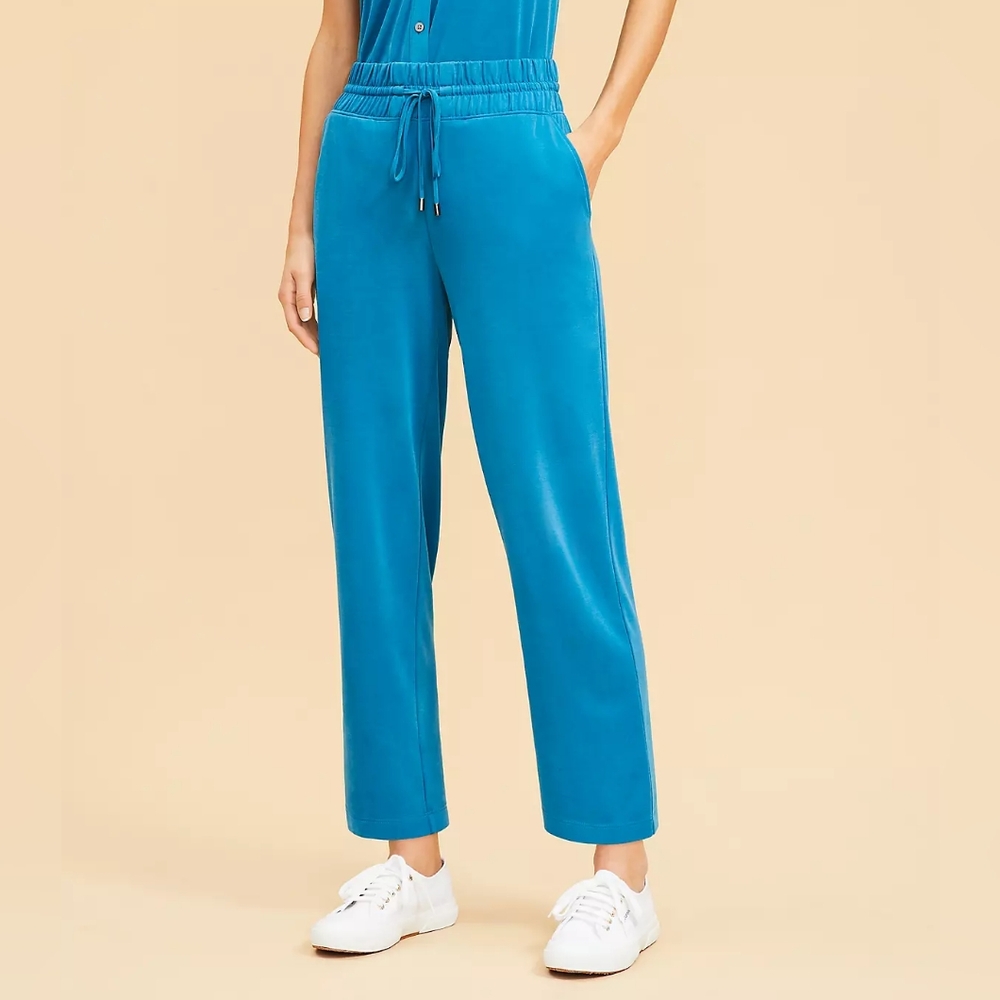 Lou & Grey (Loft) Turquoise Drawstring Pants